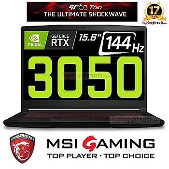 MSI GF63 Thin 11UC-617XTR Core i5 11400H 8GB 512SSD RTX3050 15.6 144Hz. FULL HD FREEDOS