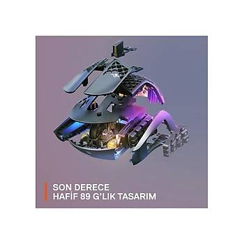 Steelseries Aerox 9 Siyah SSM62618 RGB Makrolu �arjl� Optik Kablosuz Oyuncu Mouse
