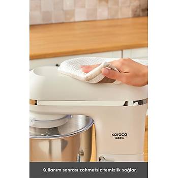 Karaca Chefcrafter Hamur Yo�urma Makinesi Porcelain White 1900W 7L