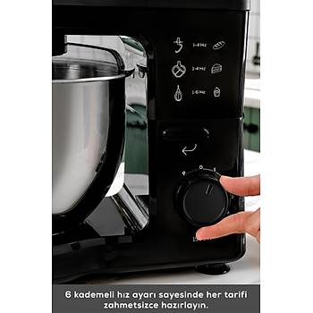 Karaca Maestrochef Stella Stand Mikser Siyah 1500w 5 Litre