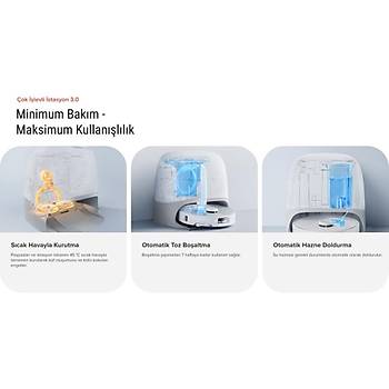ROBOROCK QREVO CURV 18.500 Pa AKILLI ROBOT SUPURGE BEYAZ 2 YIL RESMI DISTRIBUTOR GARANTILI