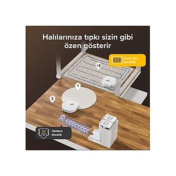 Roborock Qrevo S ��p �stasyonlu Beyaz Ak�ll� Robot S�p�rge