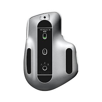 Logitech MX Master 3S Performans 8000 DPI Optik Sensrl Sessiz Kablosuz Mouse - Ak Gri 910-006560