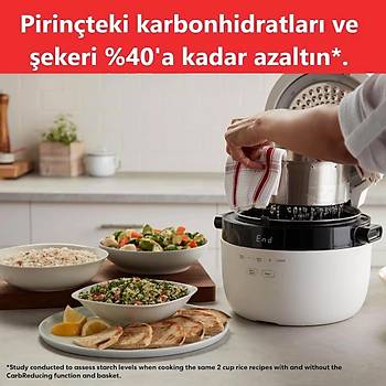 Instant Pot H�zl� Pilav Pi�irici ve Buharl� Pi�irici 40 Porsiyon 5 Lt.