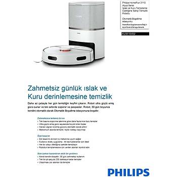 PHILIPS XU3110/02 HOMERUN ISLAK KURU MOPLU ISTASYONLU ROBOT SUPURGE BEYAZ