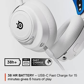 SteelSeries Arctis Nova 7P Beyaz SSH61561 Kablosuz Kulak �st� Oyuncu Kulakl���