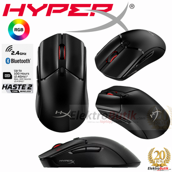 HyperX Pulsefire Haste 2 Core RGB Optik Kablosuz Oyuncu Mouse 8R2E6AA