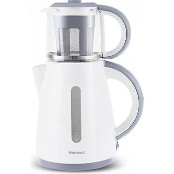 Homend Royaltea 1755H Cay Makinesi 1700W 1,7lt BPA Free Isitici 0,9 Lt. BPA Free Demlik