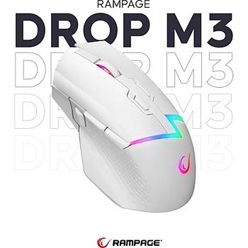 RAMPAGE DROP M3 BEYAZ OYUNCU MOUSE