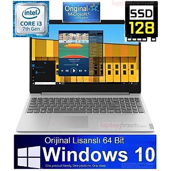 Lenovo S145 i3-7020 4GB 128GB SSD 15.6 Windows 10 15.6 81VD004DTX