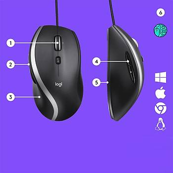 Logitech M500S Siyah 910-005784 Optik Kablolu Mouse
