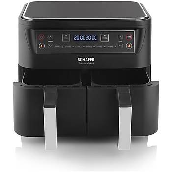 SCHAFER FIT FRY DUAL AIRFRYER SIYAH