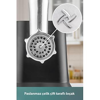 Homend Meatbox 3102H K�yma ve Sal�a Makinesi 1000W Paslanmaz �elik Materyal ile G��l� Performans