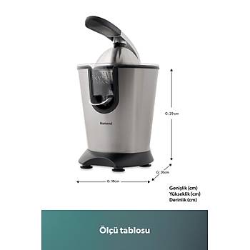 Homend Vitamillion 2603H Pro Elektrikli �elik Narenciye ve Nar S�kaca��