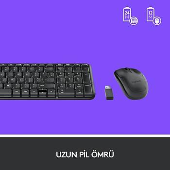 Logitech MK220 S�YAH 920-003163 Kablosuz Klavye Mouse Set
