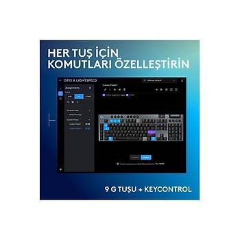 Logitech G915 X Lightspeed 920-012676 RGB Tactile Switch Kablolu/Kablosuz Mekanik Oyuncu Klavyesi