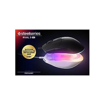 Steelseries Rival 3 Gen 2 Siyah SSM62515 RGB Optik Kablolu Oyuncu Mouse