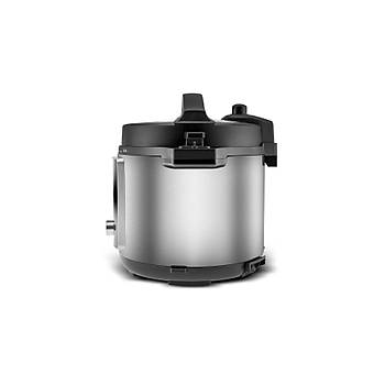 Karaca Cooker Elektrikli 17 Program Bas�n�l� Buharl� Pi�irici Pilav Yo�urt Inox 1000W 6L
