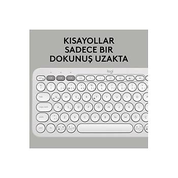 Logitech Pebble Keys 2 K380S 920-011860 Beyaz TKL Q Kablosuz Klavye