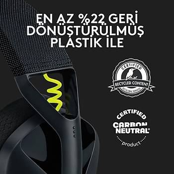 LOGITECHG G435 LIGHTSPEED KABLOSUZ OYUNCU KULAKLIGI SIYAH 981-001050