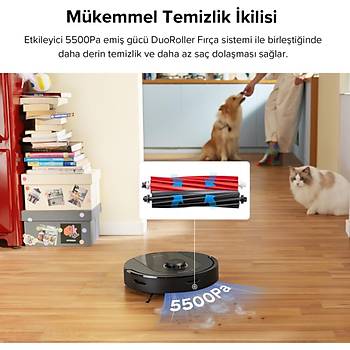 ROBOROCK Q5 PRO AKILLI ROBOT SUPURGE SIYAH ROBOROCK TURKIYE GARANTILI 