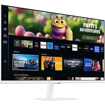 SAMSUNG ODYSSEY M5 LS32CM501EUXUF 32 4MS HDR10 SMART TV WI FI MONITOR BEYAZ