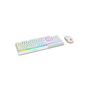 MSI Vigor GK30 Combo White Tr Klavye & Mouse Set Beyaz