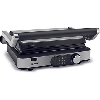 HOMEND GRILLIANT 1347H INOX GOVDELI DOKUM PLAKALI TOST VE IZGARA MAKINESI