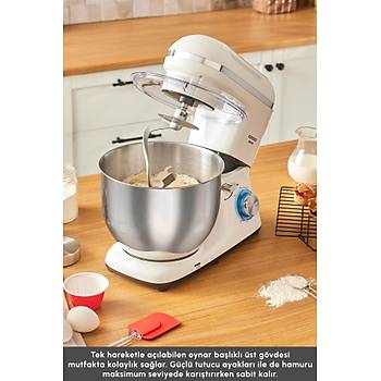 Karaca Chefcrafter Hamur Yo�urma Makinesi Porcelain White 1900W 7L
