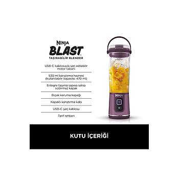Ninja Blast BC151EUPR Mor �arjl� Smoothie Blender