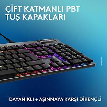 Logitech G915 X GL Tactile Brown Switch RGB Kablolu Ingilizce Mekanik Gaming Klavye 920-012942