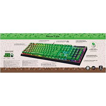 Razer BlackWidow V4 X Minecraft RZ03-04704100-R3M1 US Chroma RGB Green Switch Kablolu Mekanik Oyuncu Klavye