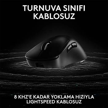 Logitech G PRO X Superlight 2 DEX Siyah 910-007358 44K Lightspeed Hero 2 Optik �arjl� 60gram Kablosuz Oyuncu Mouse