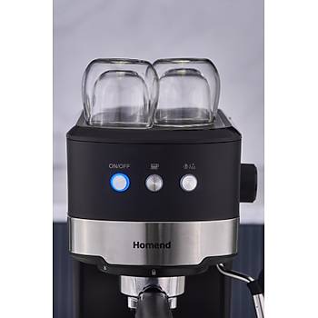 Homend Coffeebreak 5011H S�t K�p�rt�c�l�, 15 Bar Bas�n�l� Espresso Makinesi 1100W 1,2L