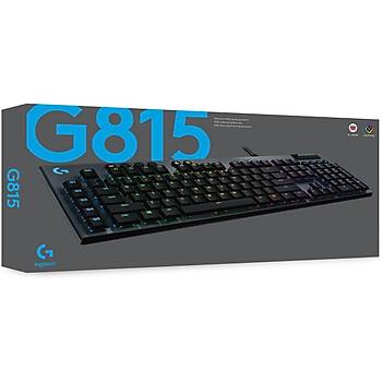 Logitech G815 Tactile Switch 920-008993 Lightsync Siyah Q T�rk�e RGB Kablolu Mekanik Oyuncu Klavyesi