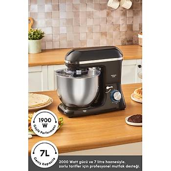 Karaca Chefcrafter Hamur Yo�urma Makinesi Black 1900W 7L