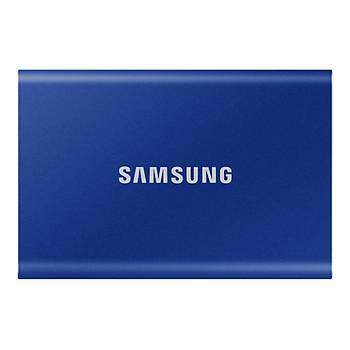 Samsung T7 2TB MU-PC2T0H/WW 1050MB-1000MB/Sn USB 3.2 Gen2 Harici SSD Mavi 3 YIL Samsung TURKIYE Garantili