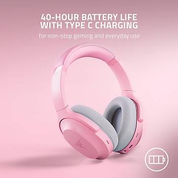 Razer Barracuda Quartz Kablosuz Pembe Oyuncu Kulaklk RZ04-03790300-R3M1