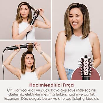 Shark FlexStyle 5-in-1 HD446EU Sa� Kurutma & �ekillendirme Sistemi - Black/Rose Gold
