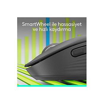 Logitech M650 Signature 910-006253 Siyah Sessiz K���k Boy Sa� El Kablosuz Mouse