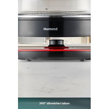 Homend Infinity XL 1764H 1900 WATT Cam �ay Makinesi Antrasit Siyah