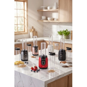 Karaca Blendfit Go Personal Ki�isel Smoothie Blender Buz K�r�c� �ift Hazne Antrasit 600ml & 400ml