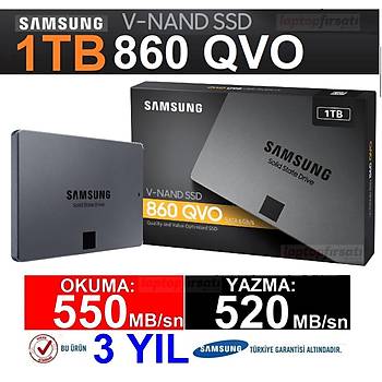 Samsung 860 QVO 1TB 550-520MB/s 2.5 SATA3 SSD MZ-76Q1T0BW 3YIL GARANTÝLÝ_AYNI GÜN KARGO