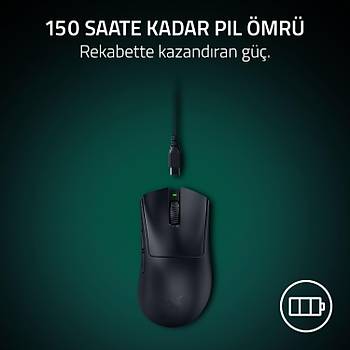 Razer DeathAdder V4 Pro Beyaz RZ01-05330200-R3G1 Optik 45K Kablosuz Oyuncu Mouse