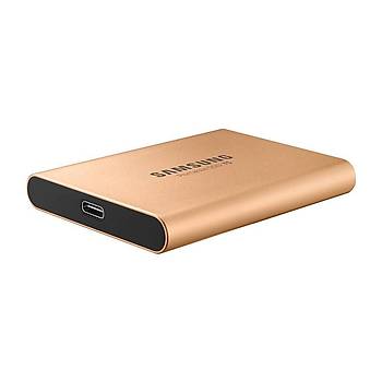 SAMSUNG T5 1TB  SSD TAINABLR HDD GOLD MU-PA1T0G/WW