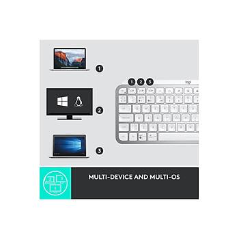 Logitech MX Keys Mini For Mac Beyaz 920-010526 Ayd�nlatmal� �ngilizce Kablosuz Klavye