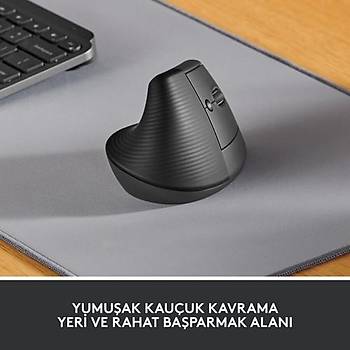 LOGITECH LIFT GELISMIS ERGONOMIK DIKEY MOUSE SIYAH 910-006473