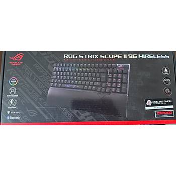 ASUS Rog Strix Scope II 96 WL/NX Snow/ABS/TR Q T�RK�E Kablosuz Mekanik Oyuncu Klavyesi