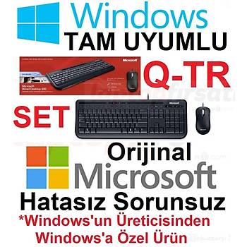 Microsoft Wired Desktop 600 APB-00010 Kablolu Klavye Mouse Set