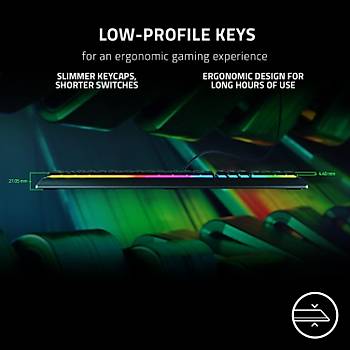 Razer Ornata V3 Turkce RZ03-04461200-R3L1 Chroma RGB Membran Anahtar Kablolu Oyuncu Klavye